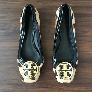 Tory Burch Flats Animal Print Calf Hair